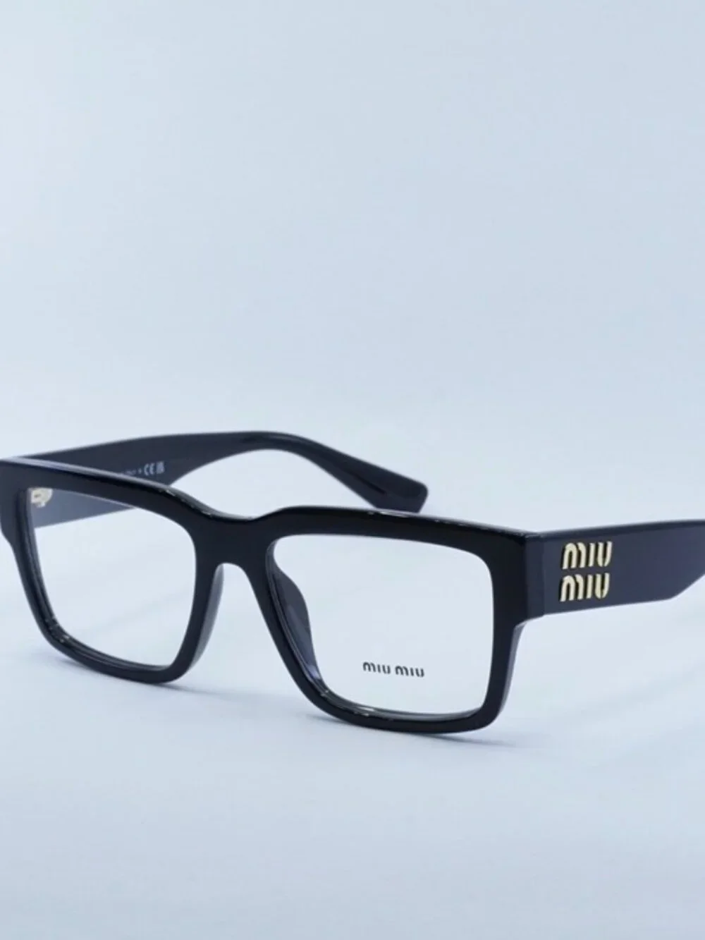 Miu Miu MU02XV 1AB1O1 Eyeglasses Black 54mm Rectangle Frame